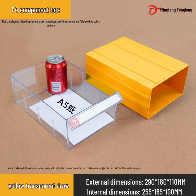 Desktop Drawer-Type Organizer Box, Thickened Storage Cabinet for Components and LEGO Bricks