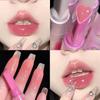 Jelly Lipstick Pen Love Heart Lipstick Mirror Watergloss Lip Glaze Moisturizing Sexy Lip Plumper Waterproof Lips Makeup