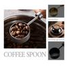 Stainless Steel 15ML Measuring Spoon Walnut Handle Versatile Coffee Powder Spoon Blending Coffee Bean Spoon Coffee Powder