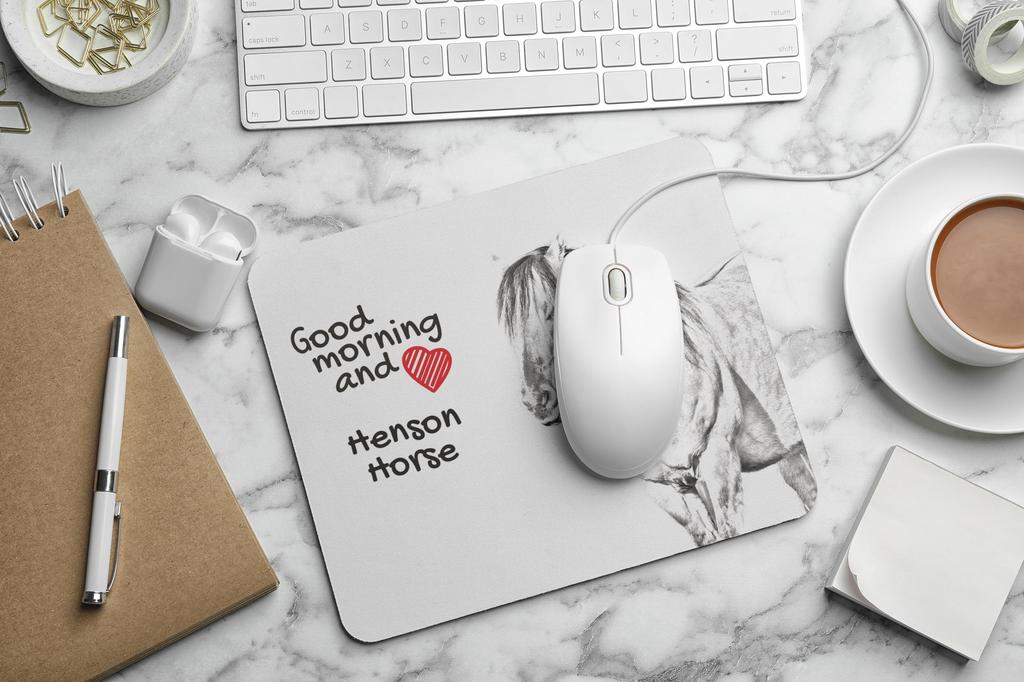 Henson Horse - Baskılı mouse pad, atlı kişiselleştirilmiş pad, Art-Dog markasından bir ofis çalışanı için benzersiz bir alet
