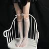 Street Split Toe Socks Strappy Lace Fishnet Stockings Cool JK Girl Knee Socks Japanese Lolita Jk Long Knee High Socks Lolita