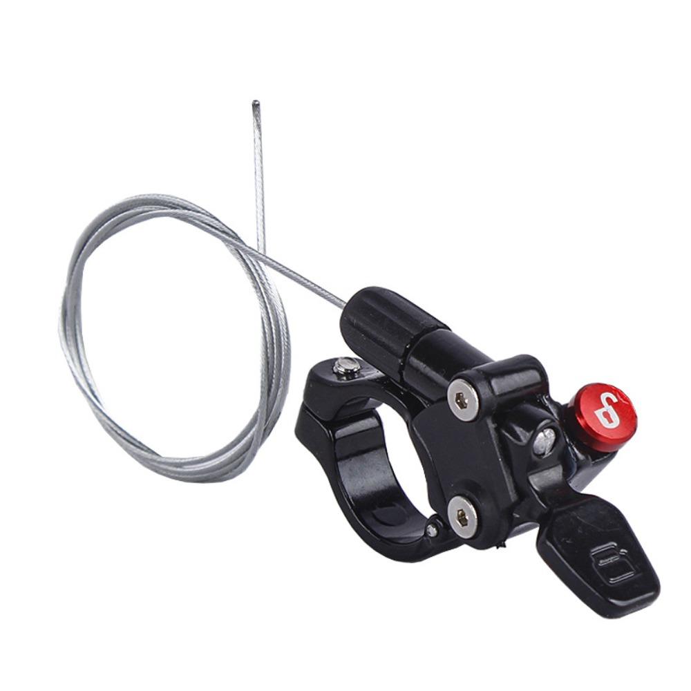 With Cable Bicycle Front Fork Wire Line Controller Suspension Forks Lockout Ride Accessories Black Red