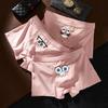 Men's SpongeBob Pure Cotton Cartoon Boxers - Cute Pink Gift for Boyfriend