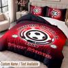 Sheffield United FC Bedwäsche-Set mit Aufdruck Benutzerdefinierter Name Text 1 Bettbezug 2 Kissenbezüge Für Schlafzimmer