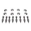 8 Pack Speaker Spike Pad Kit Shockproof Adjustable Copper Speaker Isolation Feet Stand for Amplifier CD DVD Player