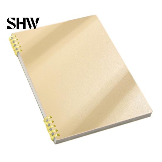 Study Supplies for Classroom A5 Spiral Notebook, Lined /Horizontal Grid/Blank Inner Page, Multifunctional Writing Pad Morandi Solid Color Cover