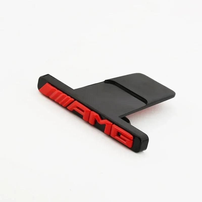 

Car Chrome Front Hood Grille Emblem Badge Auto Trinket for Mercedes Benz AMG LOGO X253 X247 W205 W206 W212 W213 W177 W167 GT C63 червоний