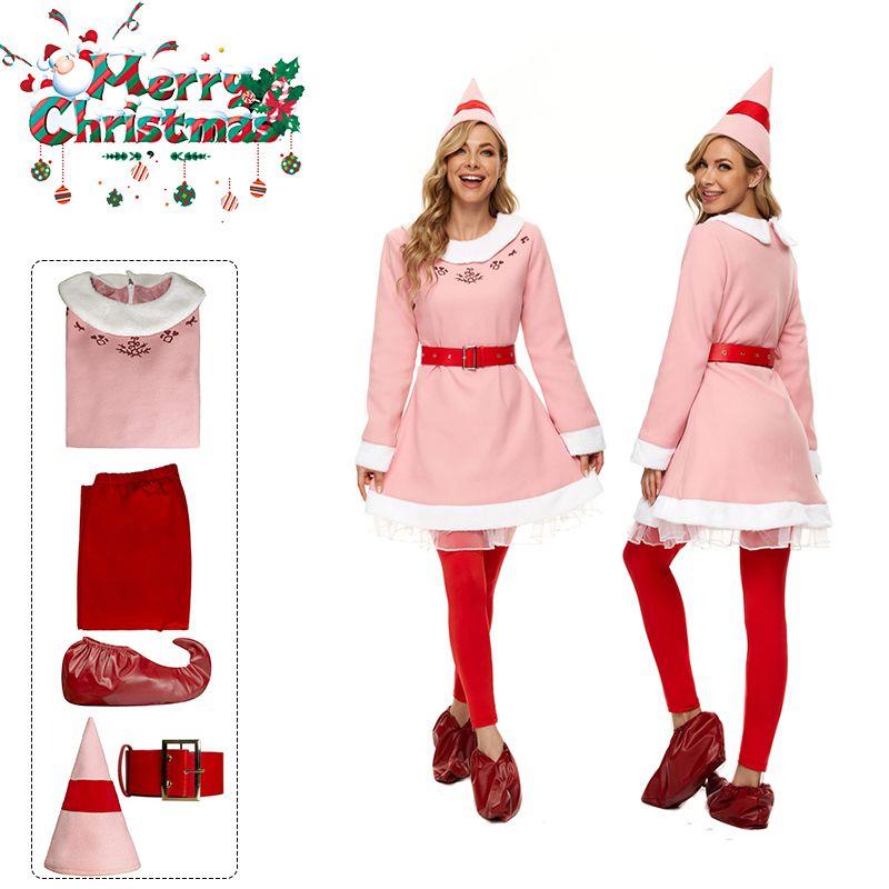 Buddy's Musical Christmas Elf Cosplay Costume For Adults Kids