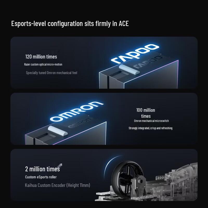 Rapoo VT7 2. Gen Dual 8K Kabellose Gaming-Maus