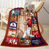 Baseball Field Design Blankets Are Suitable for Living Rooms, Bedrooms, Camping, and Other Places, Making Them an Ideal Choice for Gifts.