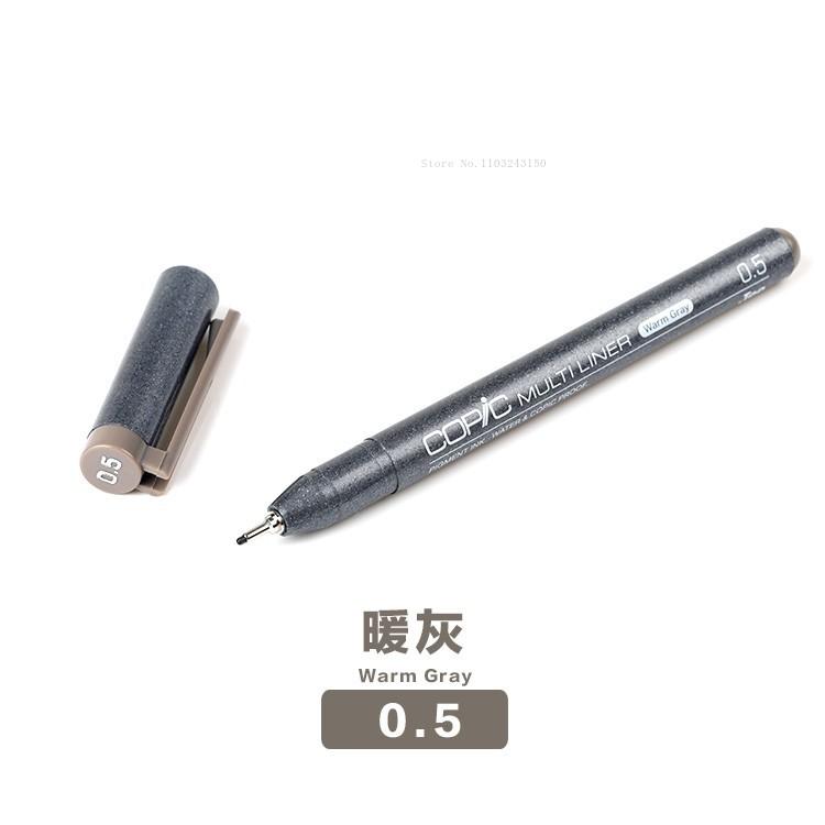 Japanese Colored Hook Line Pen Waterproof Art Supplies Anime Architectural Design Ink Tube Drawing Pen Watercolor Outline Marker