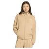 Z.n.e Full Zip Sweatshirt Synthetic Double Mesh Blend Beige