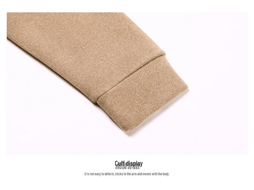 Men's 2025 Winter Plush Thickened V-Neck Sweatshirt - Warm Base Layer