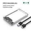 2.5" Transparent USB 3.1 Type-C HDD Enclosure