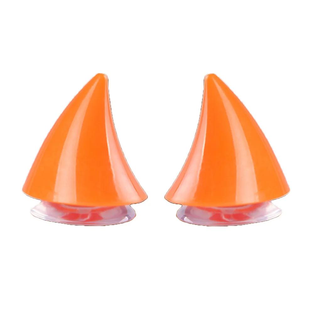 2KS Motocyklová helma Roztomilý Roh Gumový Roh Dekorace Motokros Celoobličejová Offroad Helma Dekorace Moto Auto Příslušenství