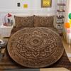 Mandala Printed Bedspreads Twin Size Microfiber Bedding Cover Cool Boy Fashion Duvet Cover Set Bedroom Decor