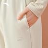 Anta Women's Fleece-Lined Straight Wide-Leg High-Waist Casual Pants