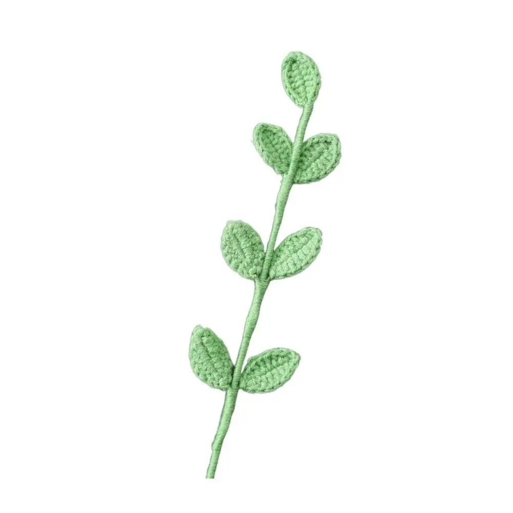Handmade 3D Leaf Bookmark Knitted Leaf Book Page Marker High Quality Leaf Book Clip