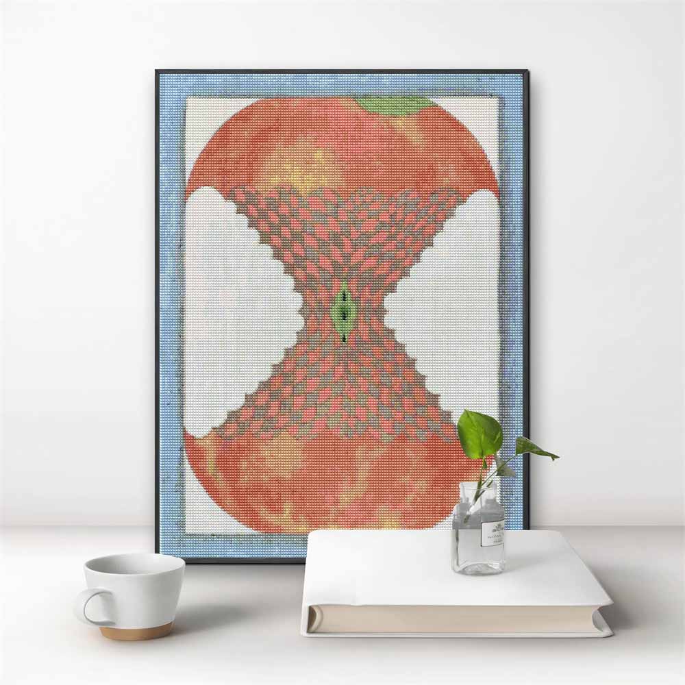 5D Diamond Painting Applecore Kits for Adults Full Round Drill Rhinestone Art Craft DIY Home Wall Decor Living Room Gift Idea