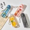 26oz/780ml Clear Water Bottle Reusable BPA Free Leak Proof Plastic Water Bottle with Carrying Strap Suitable for Travel Fitness