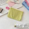 Creative Mini Lipstick Key Cosmetic Bag Zipper Flower Pattern Coin Purse Data Cable Storage Pouch for Women Girls