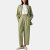 Uniqlo X Comptoir Des Cotonniers Collaboration SS24 Solid Color Blended Pleated Tapered Casual Pants Women pants 470937-51