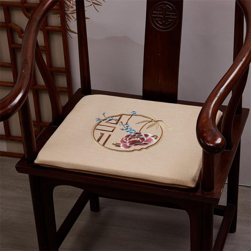 Chinese Style Cushion Mahogany Furniture Sofa Seat Cushion Taishi Circle Chair Tea Chair Non-slip Back Cushion
