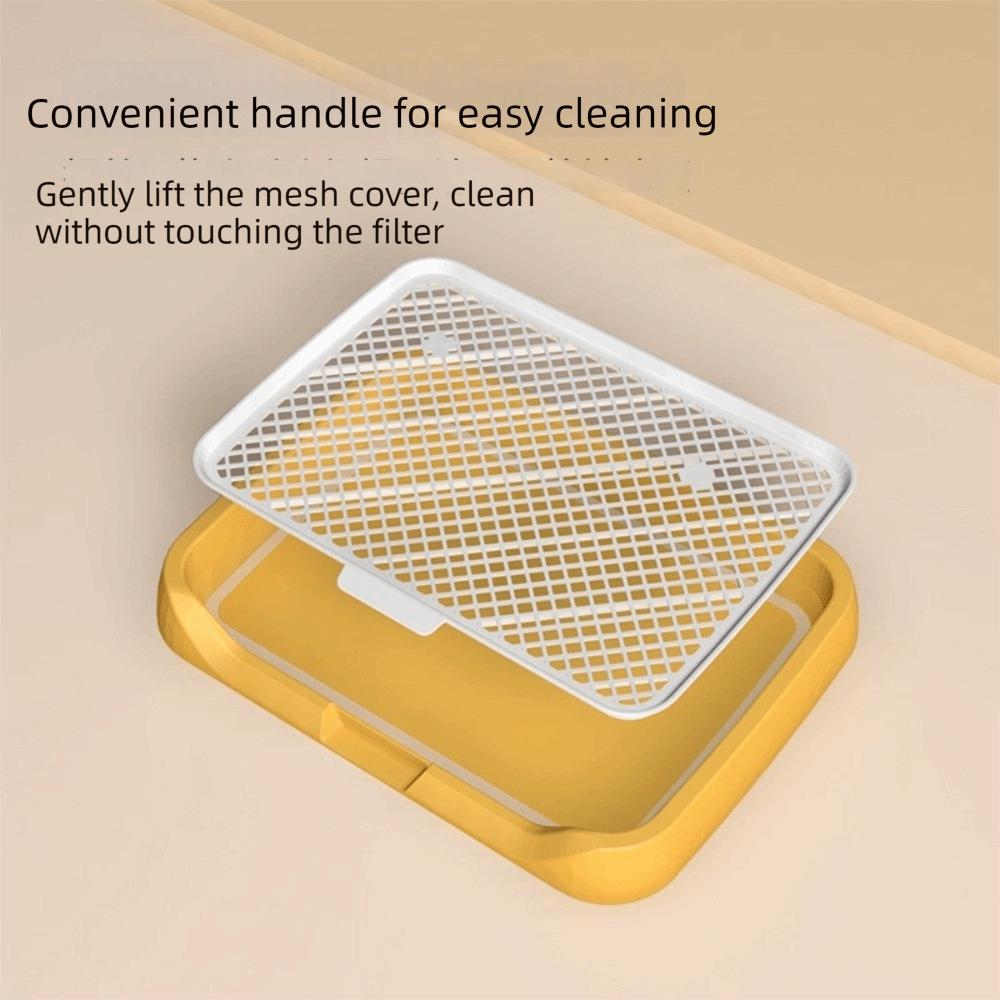 Splash-Proof Dog Training Toilet Mesh Removable Net Pet Pee Pad Holder Plastic Open Top Dog Potty Trainer Training