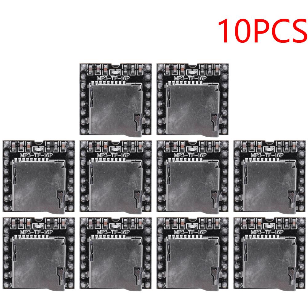 1-10PCS DFPlayer Mini MP3 Player Module V3.0 16P Support TF Card U-Disk Mini MP3 DF Player Audio Voice Module Board for Arduino