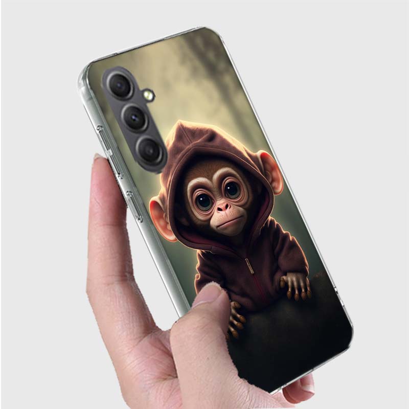 Monkey Frog Pig Cow Bird Cat Animal Phone Case for Samsung A16 A26 A36 A56 A17 A37 A57 A07 A06 A02S A03 A04S A05S Galaxy Note 20