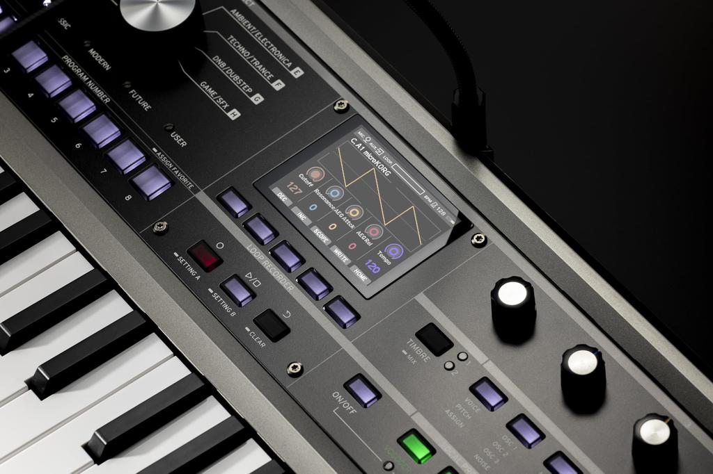 KORG syntezátor microKORG 2 Analogové klávesy Modelování/Vokodér/Kompaktní/Barevný displej/Napájení z baterie/37 MK-2