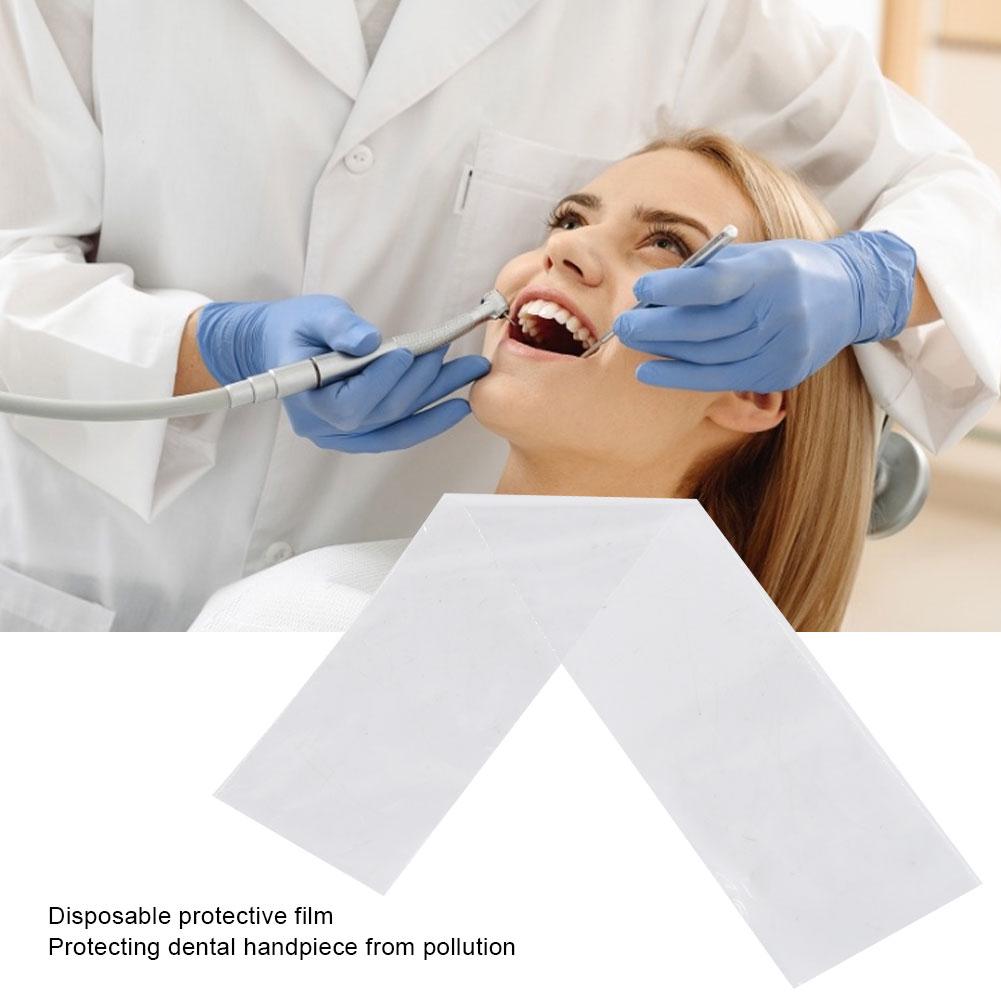 Caixa 500 unidades Capa Descartável de Plástico para Peça de Mão com Cabo Dental Suprimentos de Laboratório Odontológico