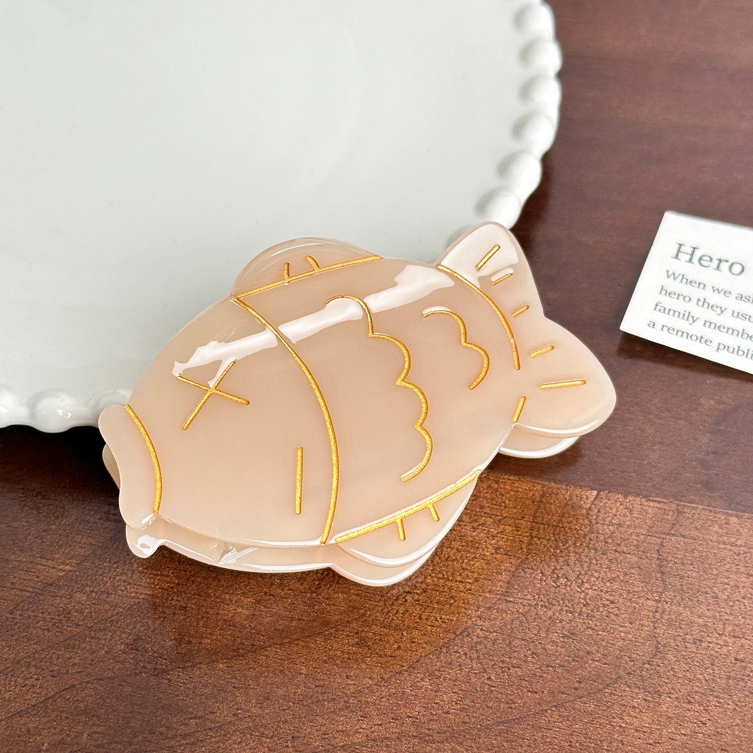 

Charming Sweet And Sushi Hair Claw Colorful Acetate Clip Handcrafted For Girls Stylish Fish