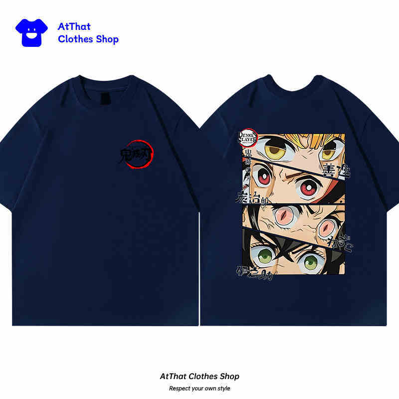 Ghost Annihilation Blade Anime Peripheral Yamamoto Yoji Fengtanjiro Tide Brand Loose Printing Men's and Women's T-Shirts