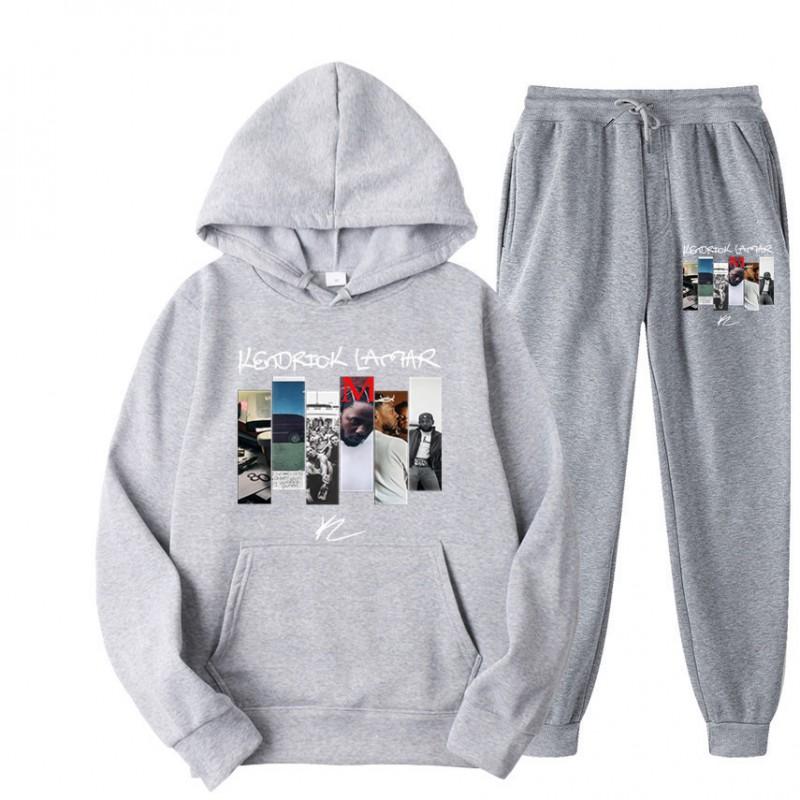 Kendrick Lamar Hoodie Set Unisex Long Sleeve Fleece Tracksuit Winter Casual Wear