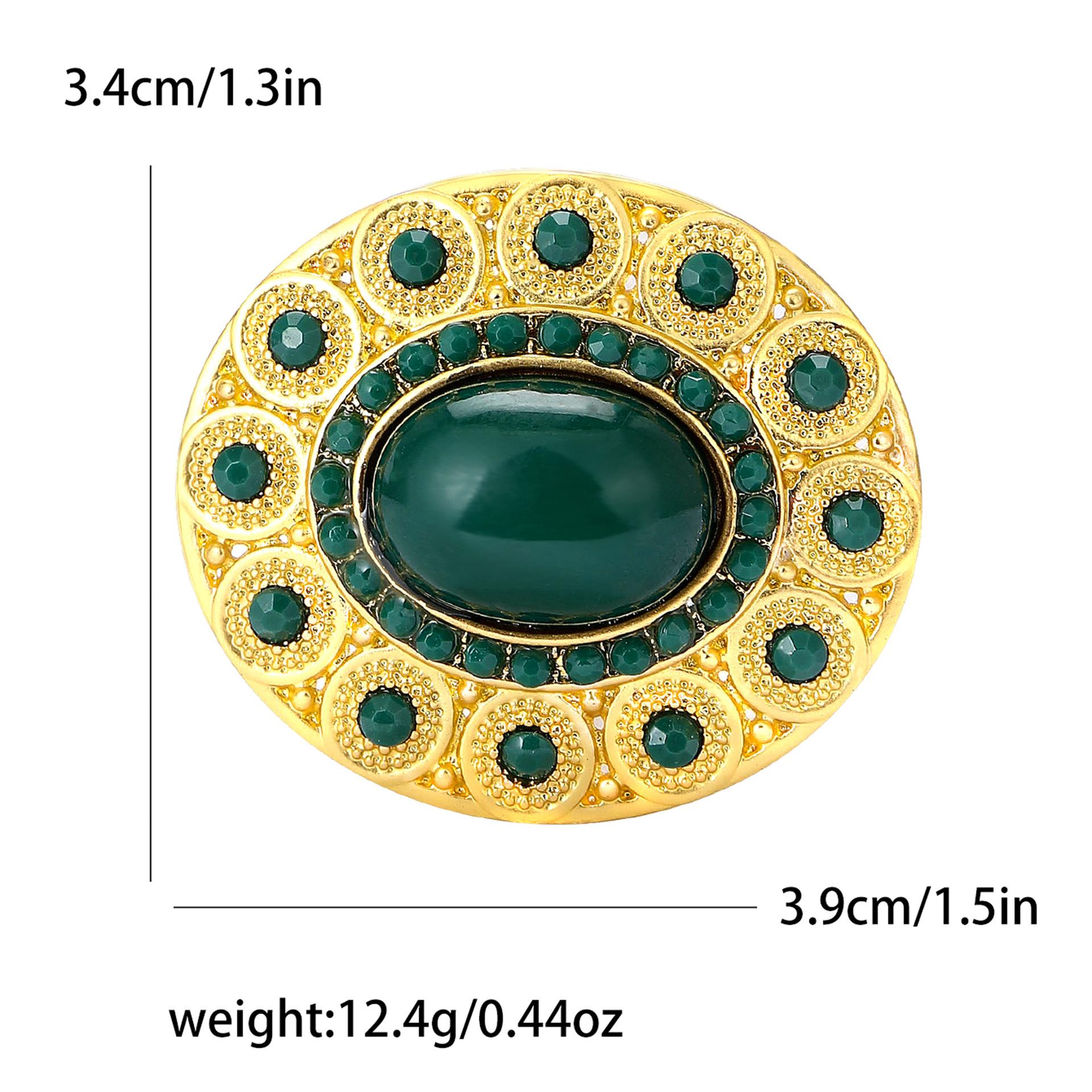 

Высококачественная персонализированная универсальная турецкая овальная брошь со стразами, модная женская одежда, корсаж, ювелирные изделия, булавка