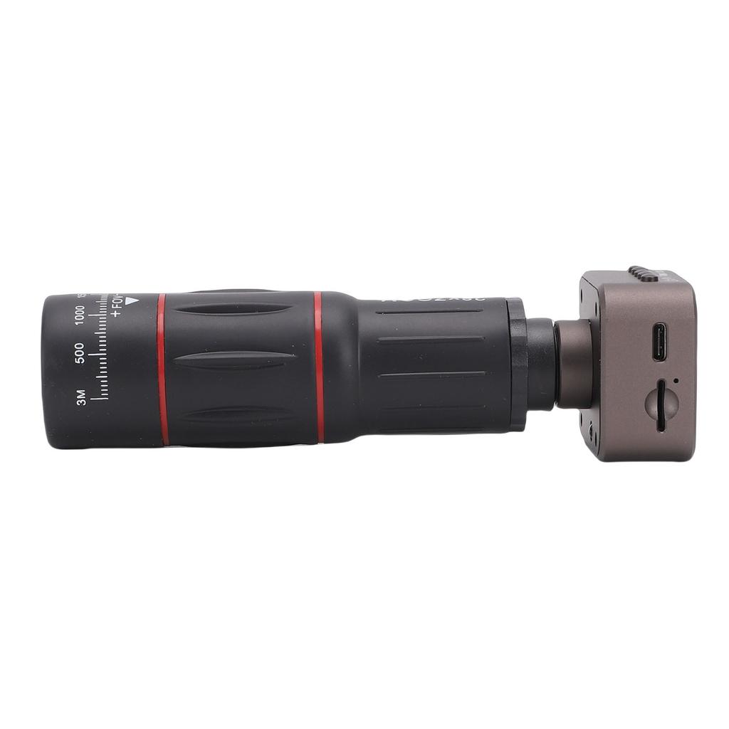 18X Telephoto Monocular Camera HD Video Recording Photo Taking Portable Monocular Telescope Lens Camera