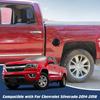 Fuel Tank Door Gas Cap Overlay Cover For Chevy Silverado/GMC Sierra 14-18 Black