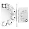 Makeup Palette Professional Stainless Steel Makeup Nail Art Pigment Mixing Palette for Blending Accessories