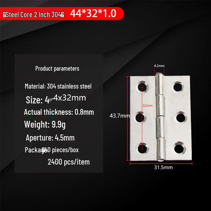 304 Stainless Steel Mini Hinges: 1-4 Inch Options for Cabinets & Wooden Boxes