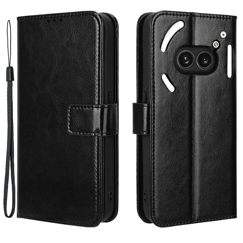For Nothing Phone (2a) Plus/Phone (2a) Wallet Case Crazy Horse Texture Folio Stand Phone Cover