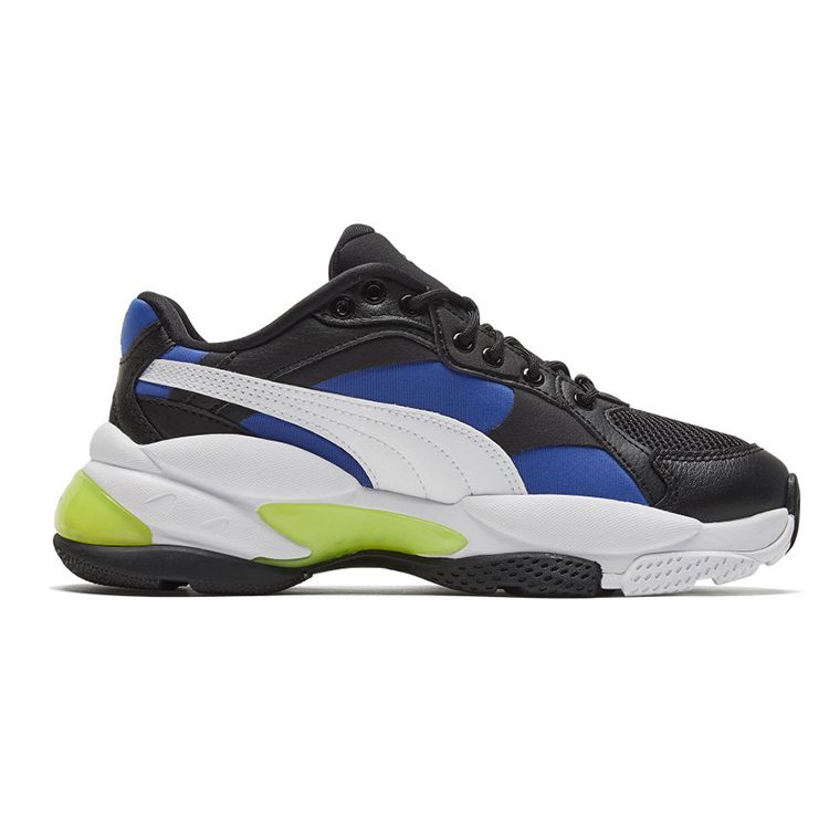 Puma Wygodne Proste Niskoprofilowe Buty Treningowe Sneakersy Unisex Czarne Niebieskie 372595-03