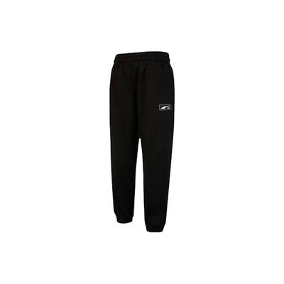 Logo Embroidered Elastic Waist Cuffed Joggers Men Joggers Black 539733-01