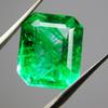 Natural Green Emerald Loose Gemstone Emerald Cut 7.90 ct Colombian for Jewelry Making and Crafts