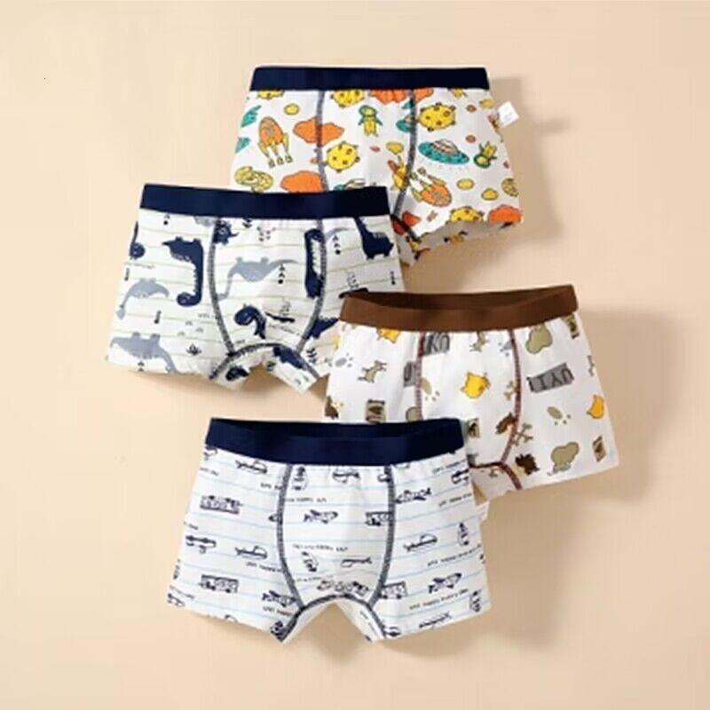 

4 шт./лот, трусики для мальчиков, трусы для детей, детское нижнее белье, одежда, детское нижнее белье, хлопковое нижнее белье, боксеры, От 3 до 12 лет XL 24-30KG коричневый