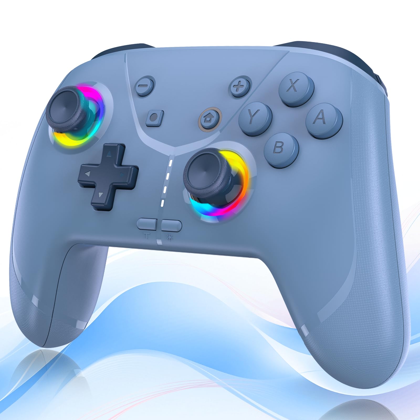 

для Switch 2 Совместим с Switch Turbo Rapid Back Macro RGB Гироскоп HD Bluetooth Совместим с Японская Инструкция в Комплекте [Новинка 2025] синий