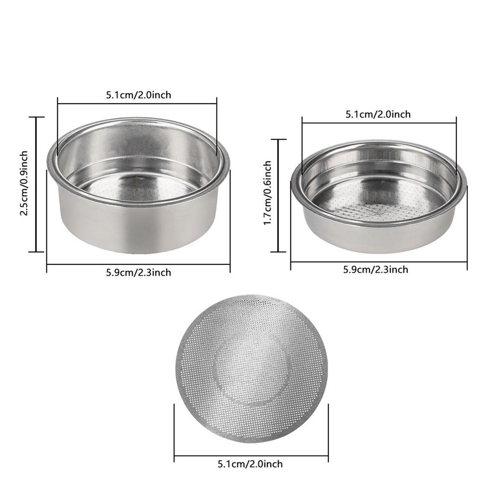 Multifuntional Stainless Steel Coffee Filter Basket Easy To Clean Coffee Powder Cup Espresso Accessory for Coffee