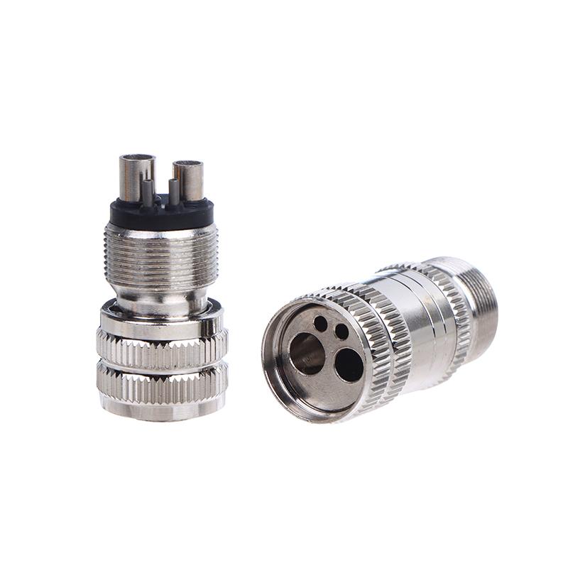 Dental Turbine Handpiece Adapter 4 Holes 2 Holes Changer Connector For High Speed Handpiece Spare Parts Tool Tubing Hose
