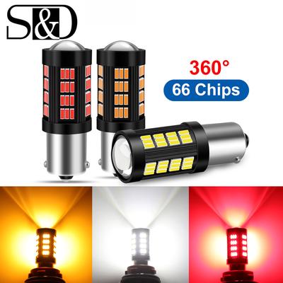 1 Pz 1156 BA15S BAU15S PY21W P21W LED P27W 7440 W21W W21/5W 7443 HA CONDOTTO LA Lampadina 1157 bay15d P21/5W LED 3157 P27W Lampada di segnalazione automatica Luce di retromarcia freno