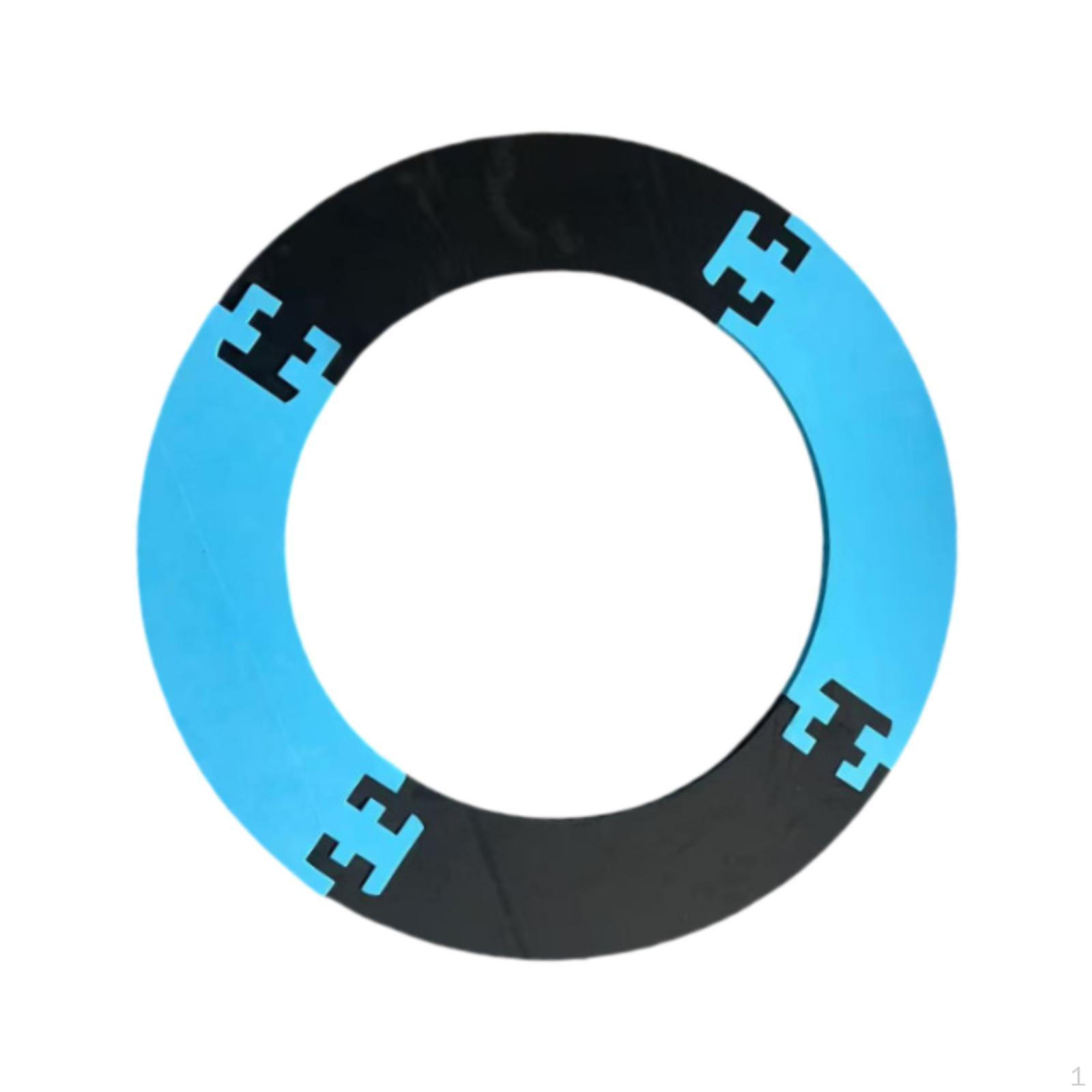 

Round Board Surround Backboard Lightweight EVA Splicing Design Dartboard Accessories Direct Replace Blue and Black